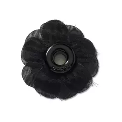 Jibbitz™ Ilhós de Chiffon Preto Única