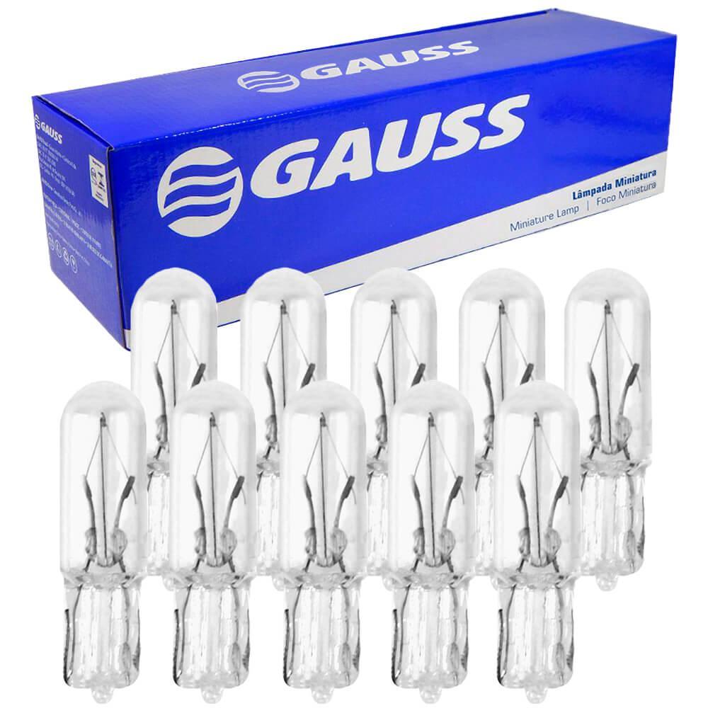 10 Lâmpada Gauss Miniatura Incolor W1.2W 24V W2x4/6D GL2721B em Oferta na Shopee