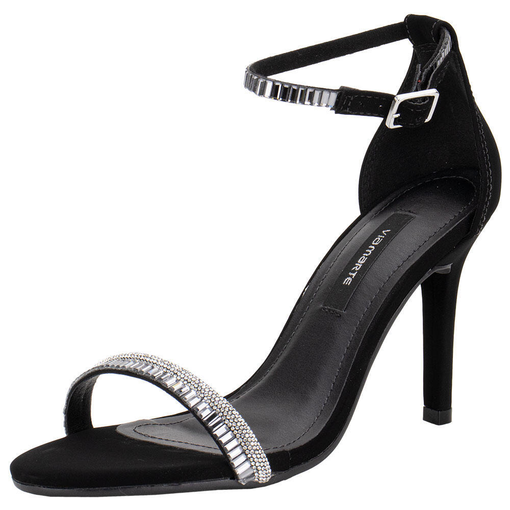 Sandália Feminina Salto Fino Via Marte 282001 em Oferta na Shopee