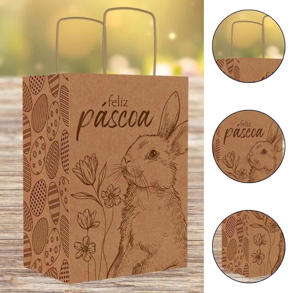 10 SACOLA PASCOA PP 18X12X25 - PASCOA ENCANTOS 5906 ( IDEIA PÁSCOA 2026 ) em Oferta na Shopee