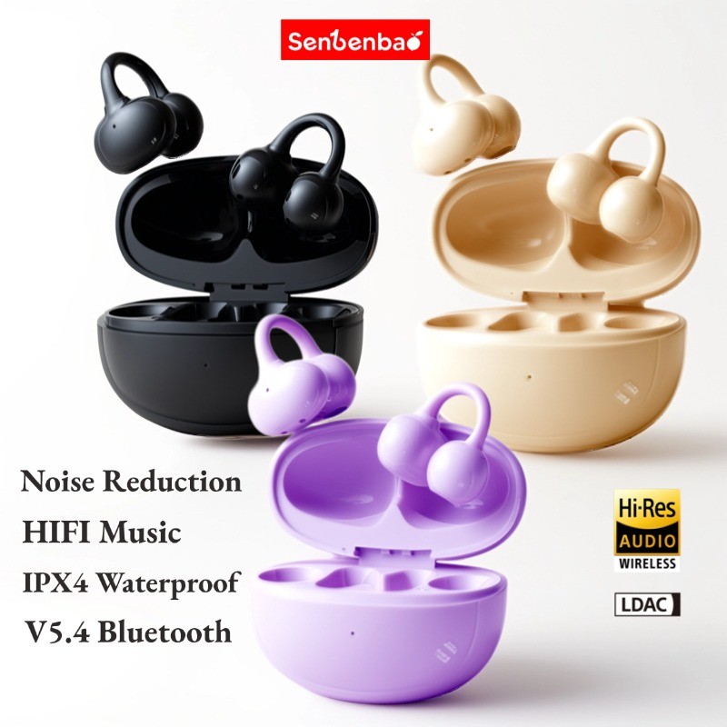 Senbenbao X11 Moda Fones De Ouvido Sem Fio TWS Clipe Fone Bluetooth 5.4 Controle Toque Longa Vida Útil Da Bateria inMic em Oferta na Shopee