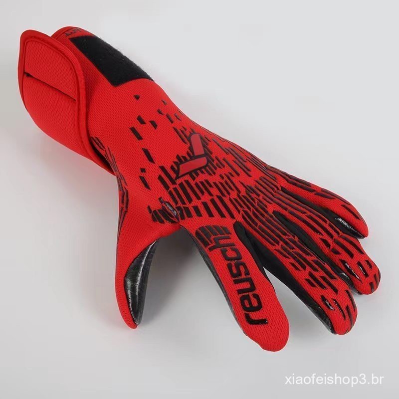 Novo estilo luvas de goleiro látex de alto valor antiderrapante respirável luvas de goleiro profissional Gra
