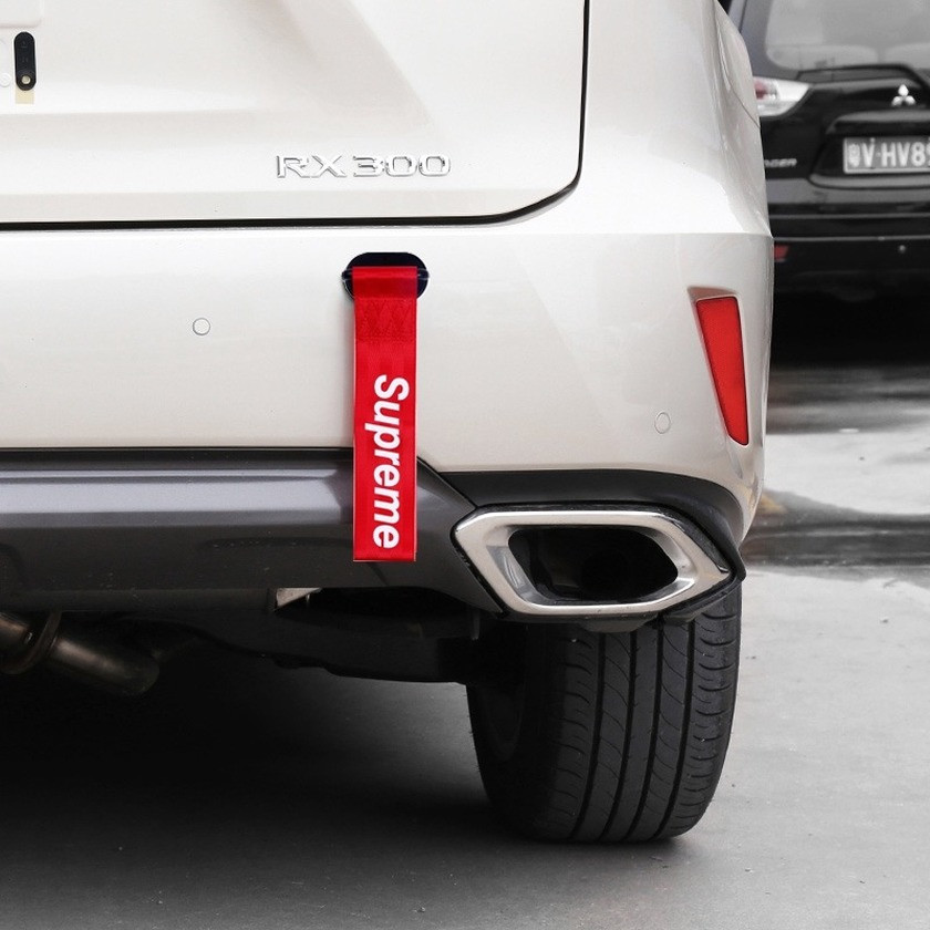 Corda de reboque decorativa/personalizada para carro, corda de reboque para amortecedor dianteiro, protetor de pescoço p