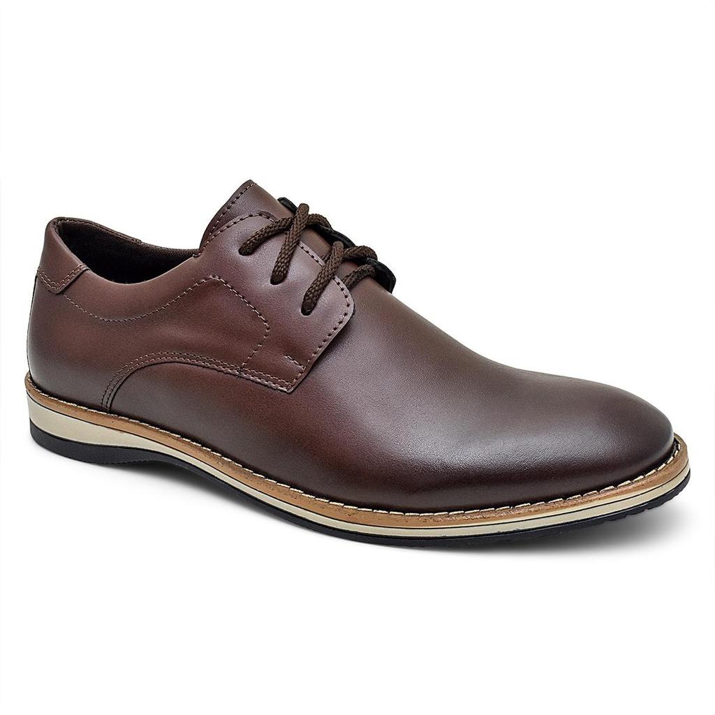 Sapato Derby Masculino Casual Social Confortável Leve Moda Paris Trabalho Dia a Dia