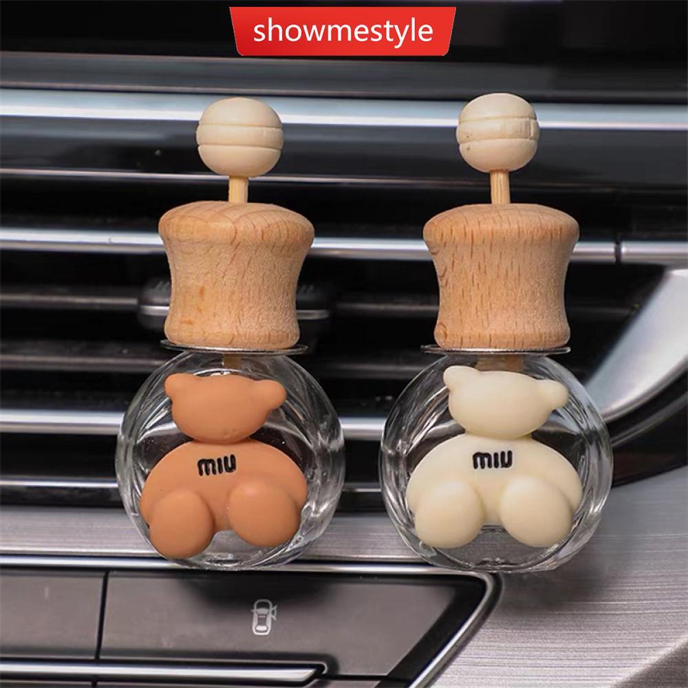 SMS Carro Perfume Garrafa Vazia Pingente Pendurado De Vidro Ornamento Automático Acessórios Interiores Do T1U2