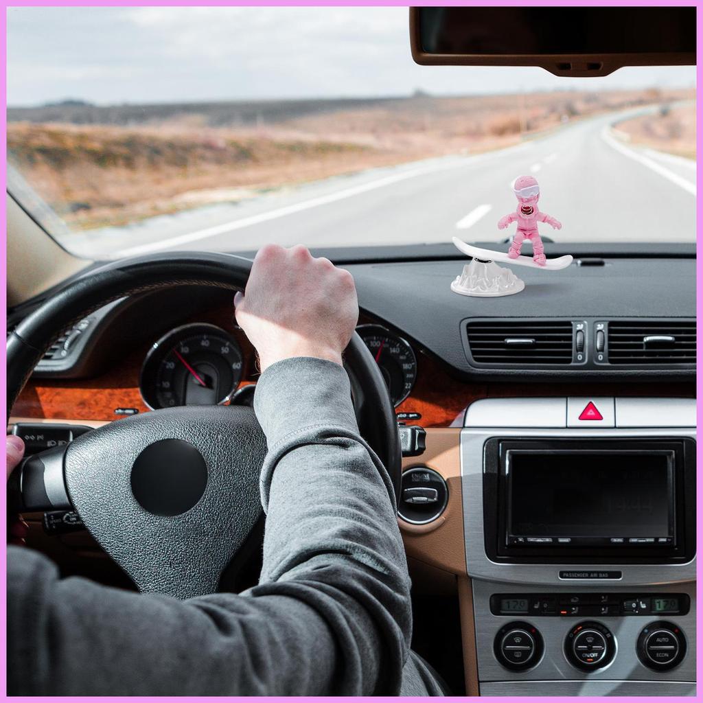 Acessórios De Painel 3D Impresso Estatuetas De Carro Esqui Homem Decorações Automotivas Interior Para Automotivo alpijyn