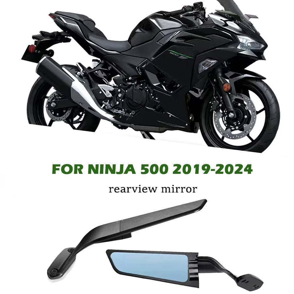 Para Ninja500 2019-2024 Espelho Acessórios Da Motocicleta Retrovisor Lateral Ajustável NINJA 500 2024
