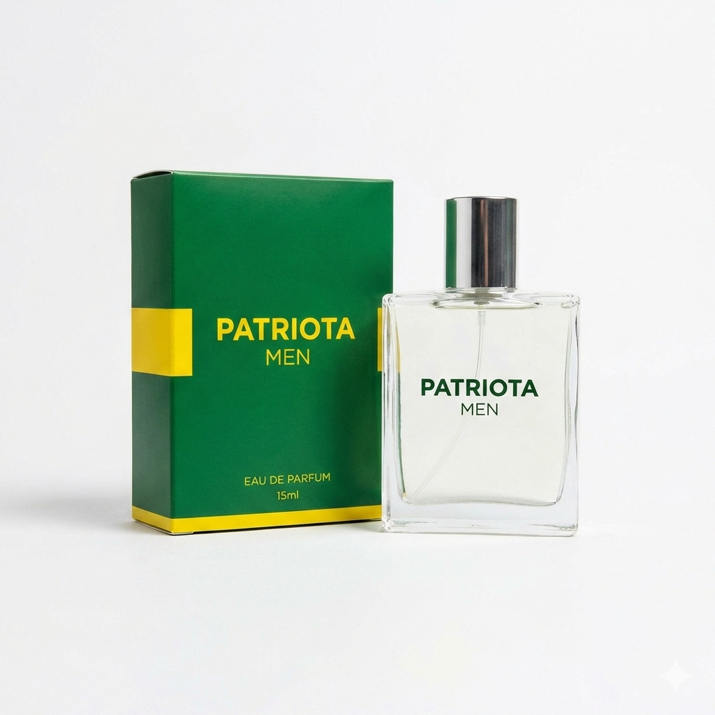 Perfume Elegante Bolsonaro Patriota Masculino 100ml ERP Fixacacao Otima