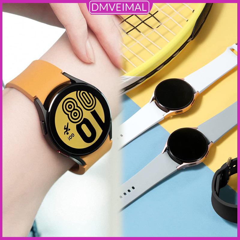Pulseira De Silicone Para Relógio Samsung Galaxy Watch FE 7 6 5 4 44mm 40mm 45mm 42mm 46mm 43mm 47mm