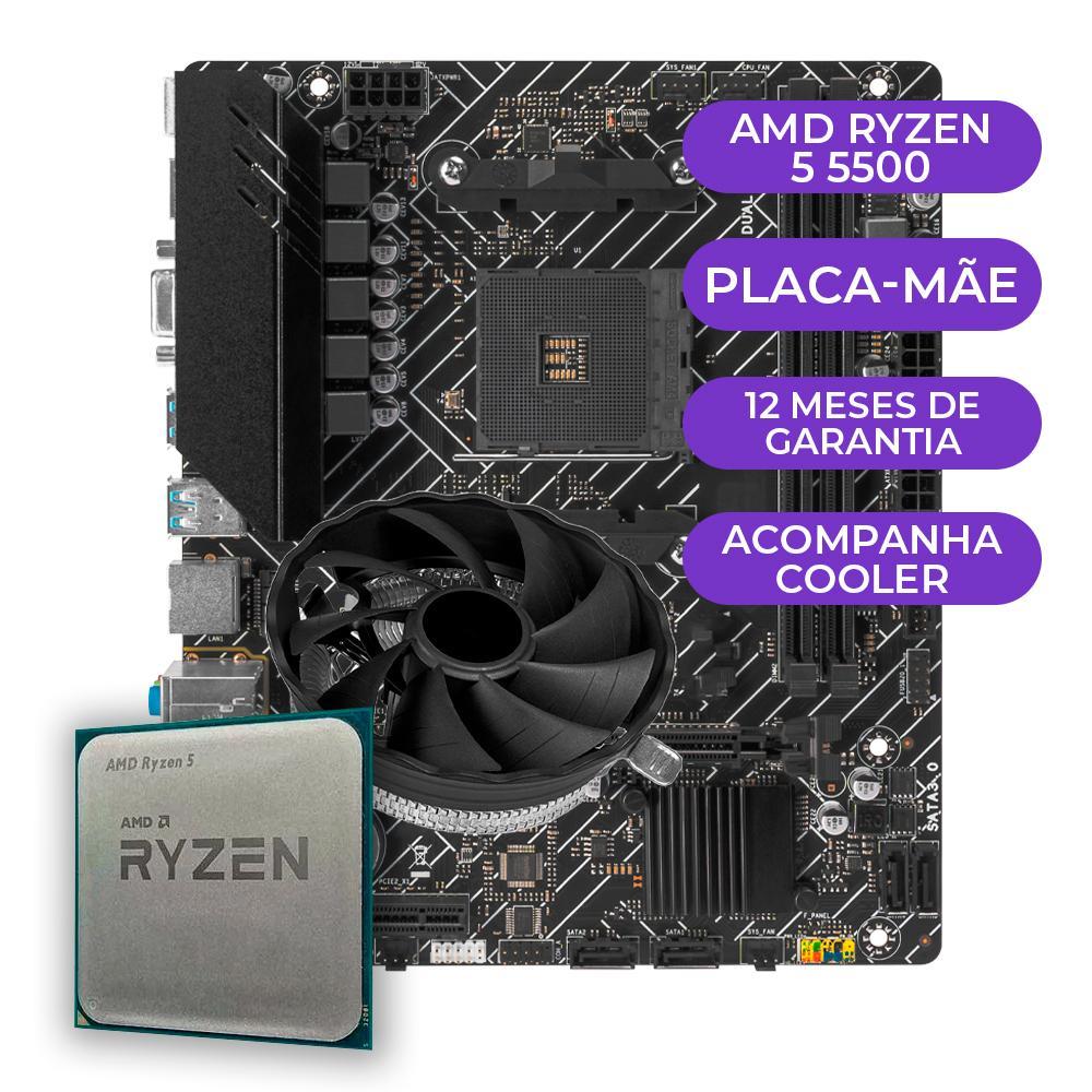 Kit Upgrade Gamer AMD Ryzen 5 5500, A520M