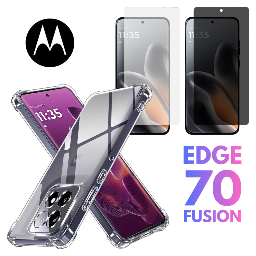 Capa Transparente Para Motorola Edge 70 Fusion / Plus Capinha Protetora ou Pelíc