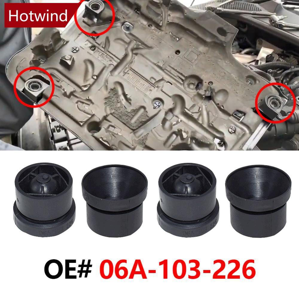 HOTWIND 4 Pçs Capa Do Motor Carro Almofada De Borracha Parar Jonce Pára-Choques Grommet Para Audi A3 A6 VW Golf Mk5 Polo