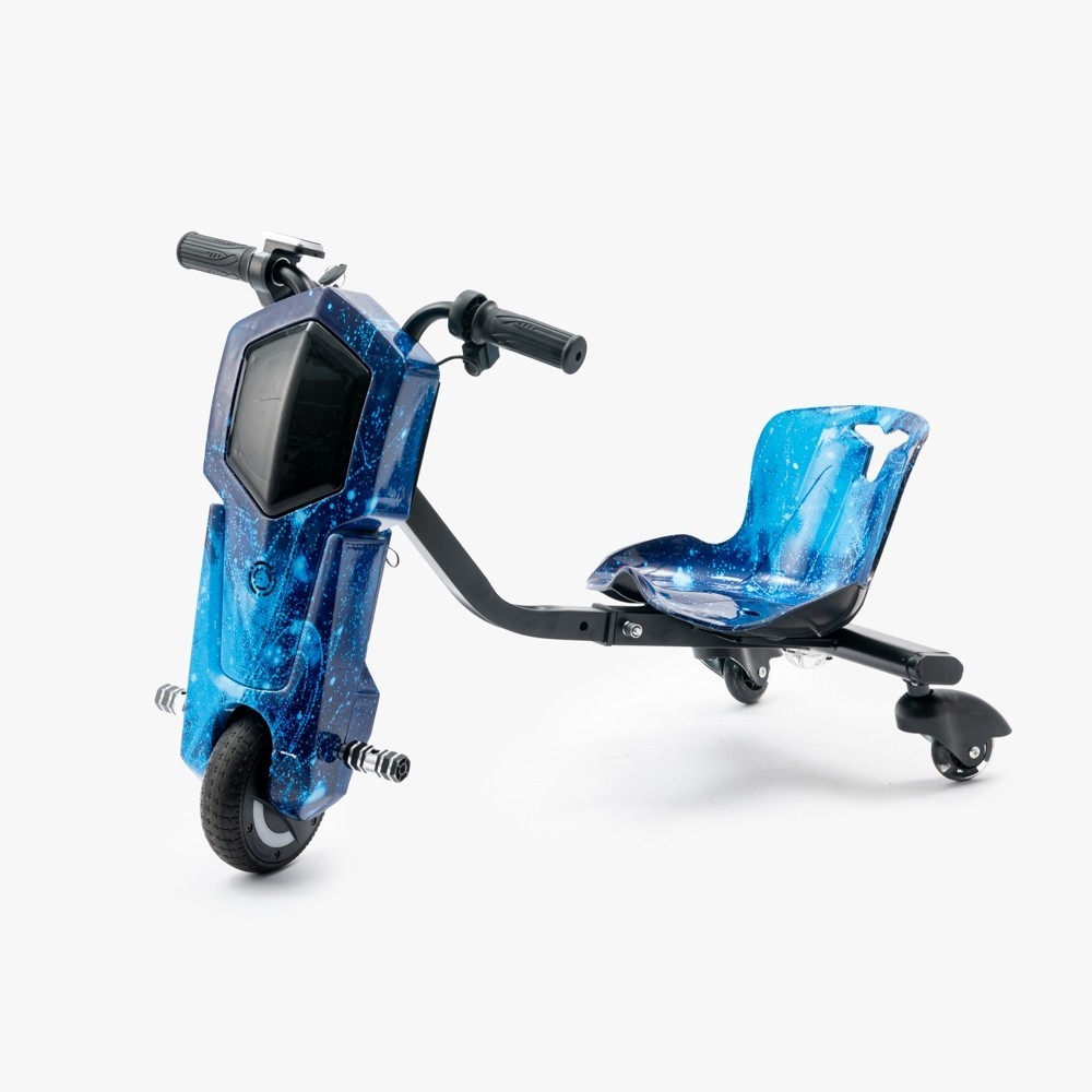 Carrinho de Drift Elétrico 36V - TURBO 250W / 350W - Bluetooth e LED - Drift Trike Ajustável - LEÃO COMÉRCIO