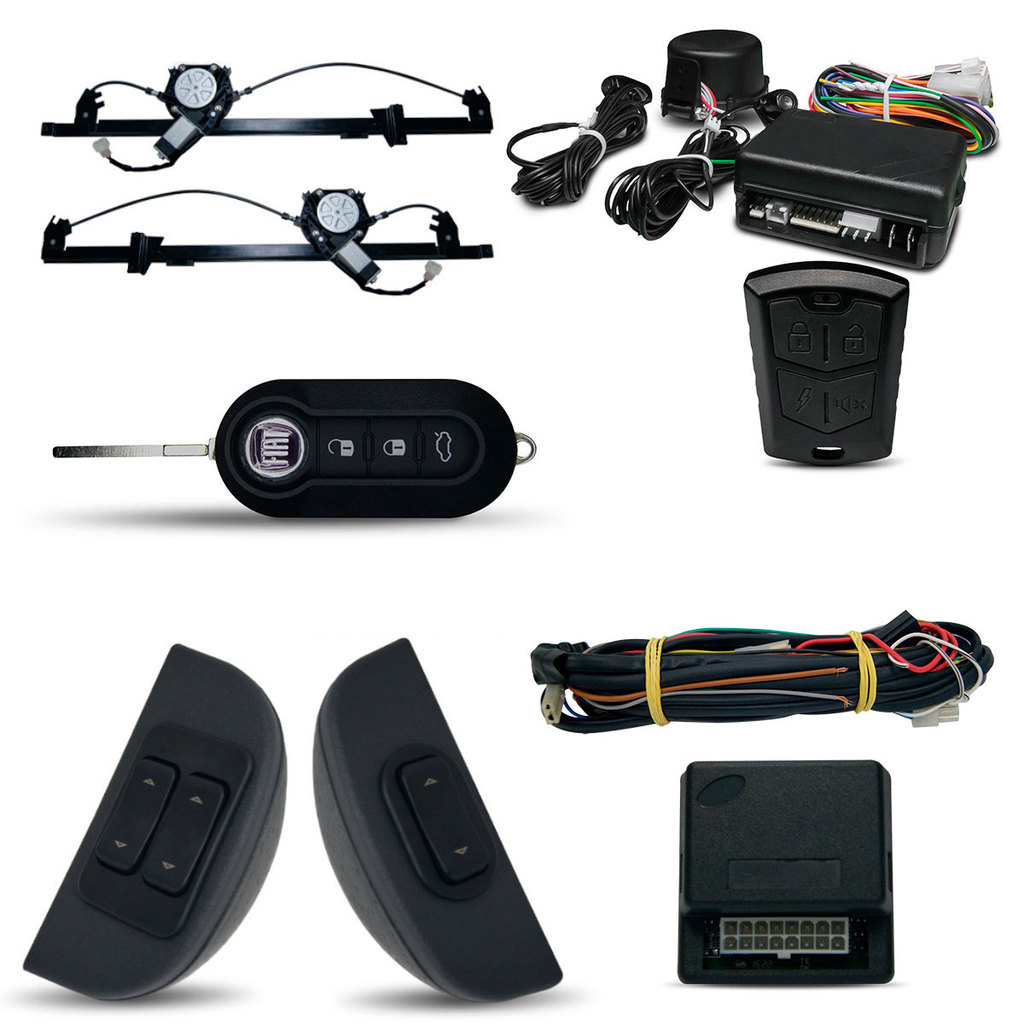 Kit Vidro Elétrico + Alarme C/Chave Ducato Inteligente