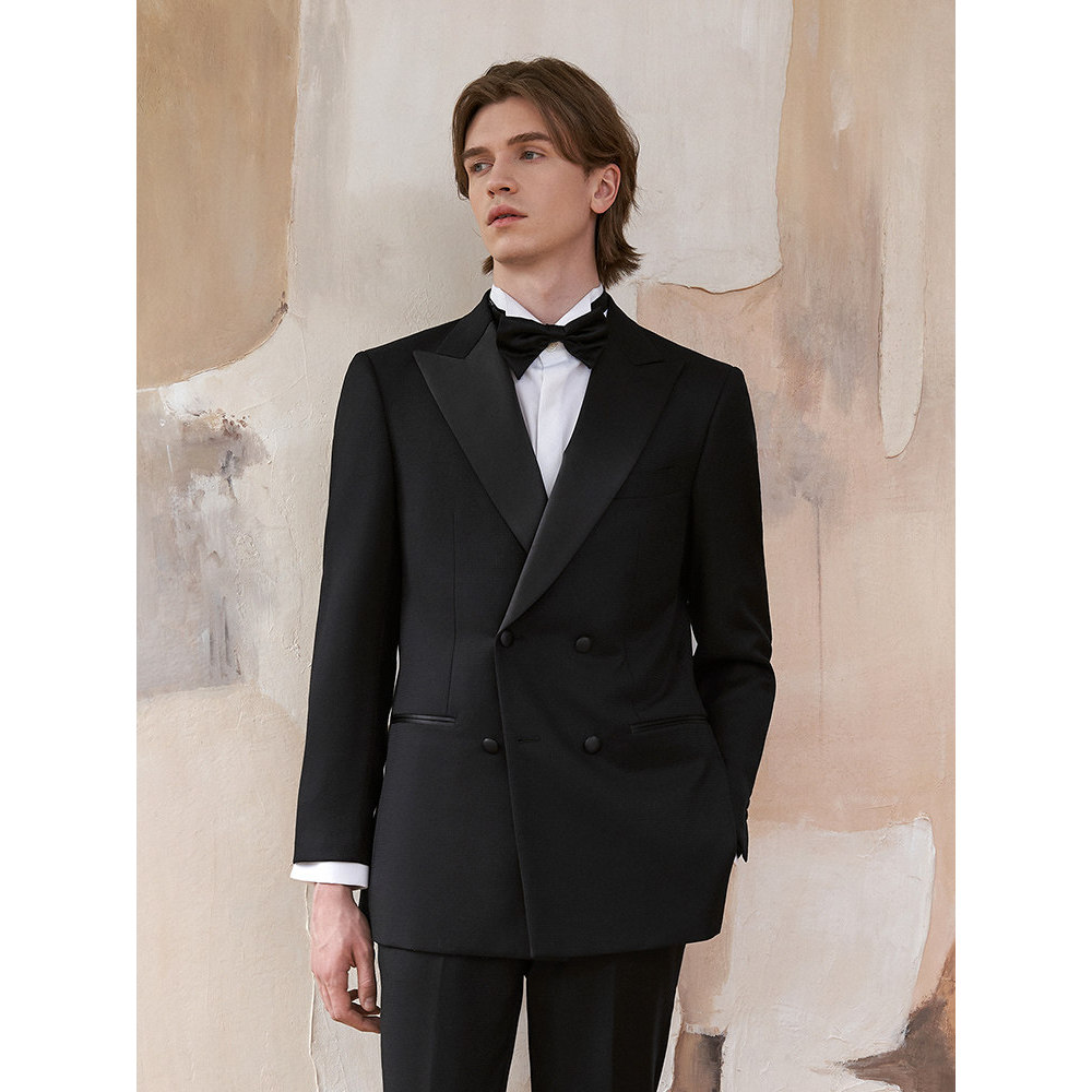 Aojia terno de casamento masculino caixa de presente de casamento vestido de noivo roupa Formal lã Tuss terno Multi-Brea
