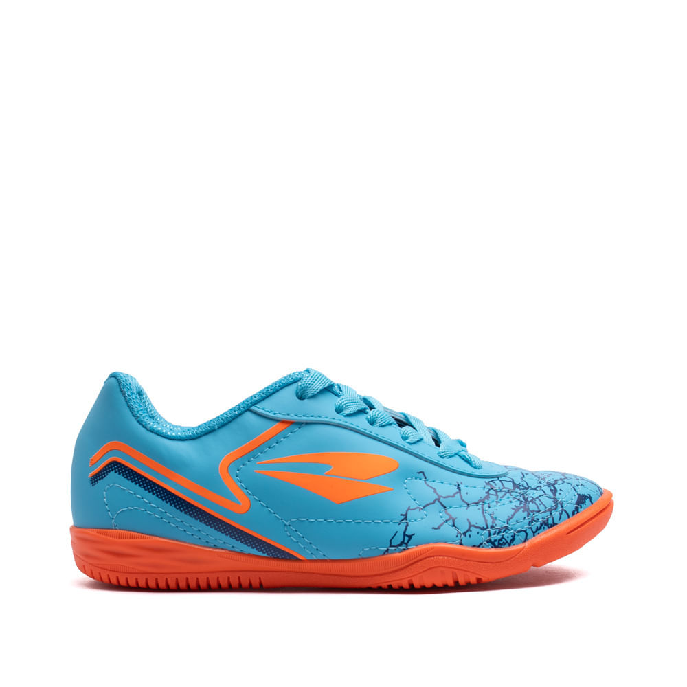Chuteira Futsal Infantil Dray Foorcy Azul/laranja