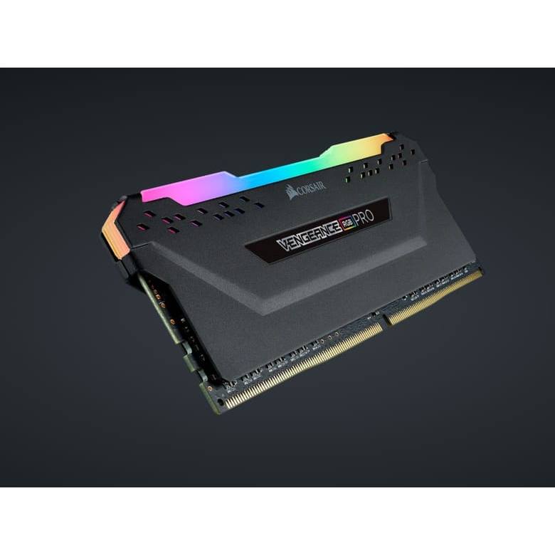 KIT 2X MEMORIA 8GB DDR4 3200MHZ CORSAIR RGB PRO PRETA
