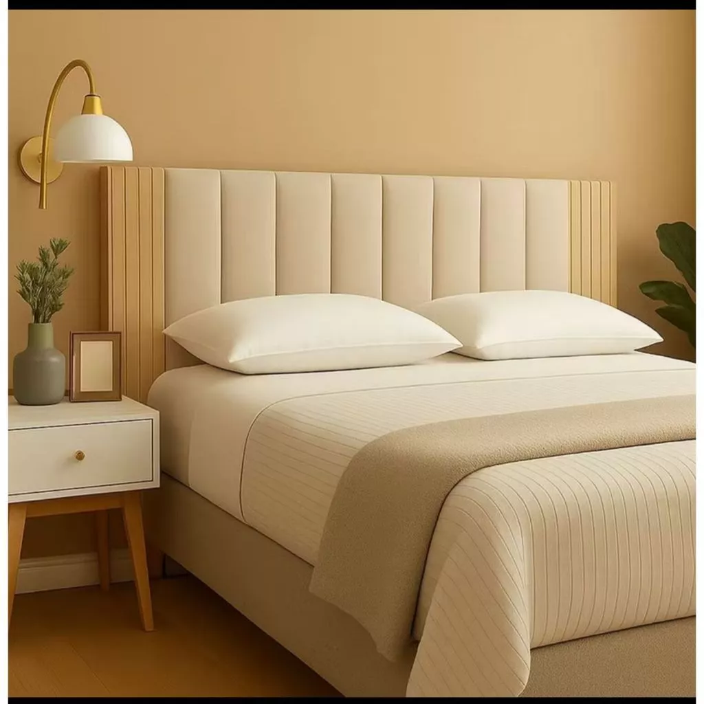 kit Completo Cabeceira + Painel Ripado MDF Para Cama Casal,Solteiro - ENVIO FULL — imagem 1