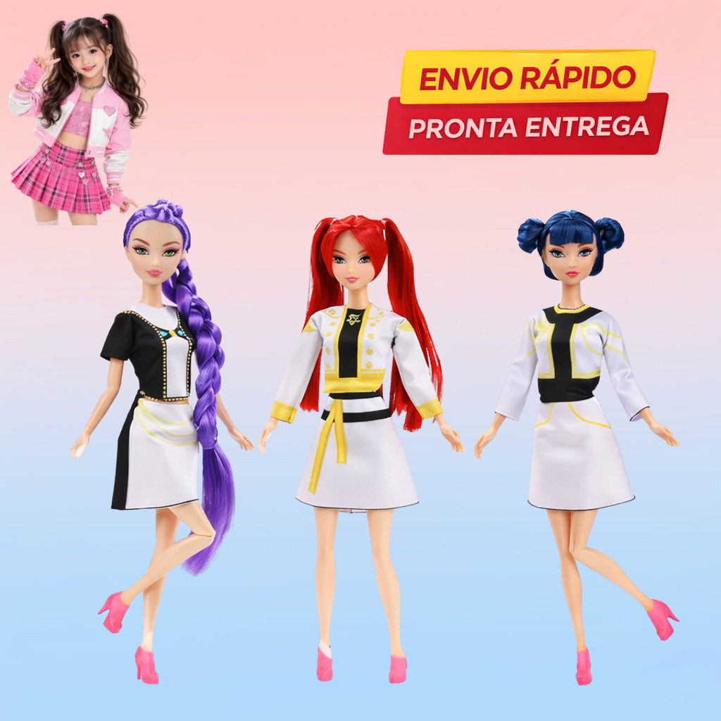 Boneca Demon Hunters K-Pop Presente Perfeito kpop Mira Rumi Zoey em Oferta na Shopee