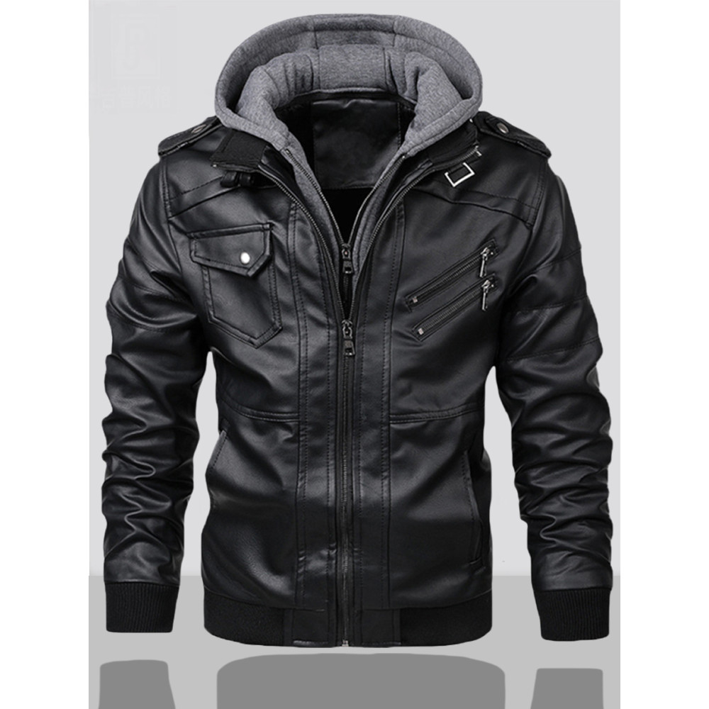 Primavera estilo Haining roupas de motocicleta roupas de ciclismo roupas de couro jaqueta masculina primavera outono jaq