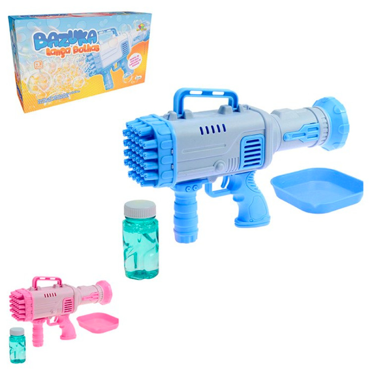 Bazuca Lanca Bolhas de Sabao Profissional Brinquedo Infantil Diversao Festa Eventos Bolinha Sabao