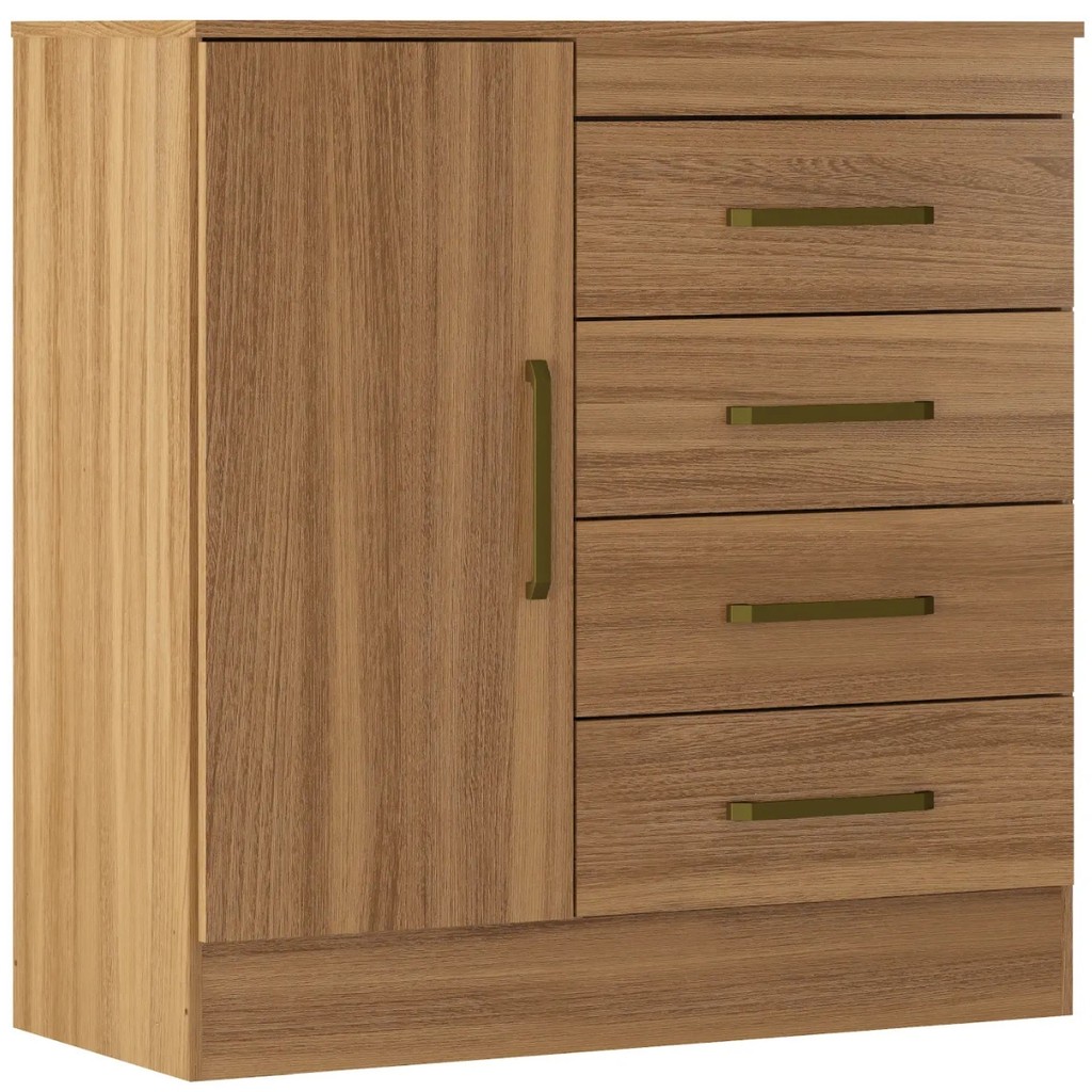 Cômoda 4 Gavetas com Porta Multiuso Demóbile