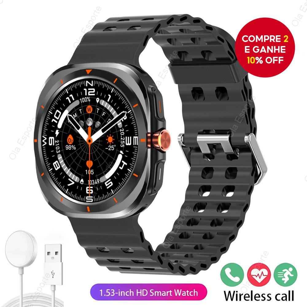 O Relógio Inteligente Samsung Galaxy Watch 7 Ultra Homens e Mulheres: Relógio Inteligente Bluetooth com — R$ 95,36 em Shopee