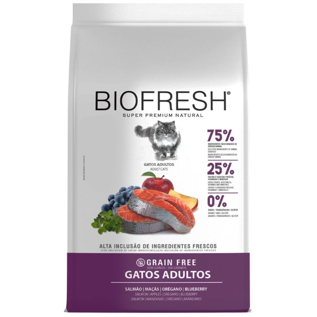 Ração Biofresh Super Premium Gatos Adultos Salmão 1,5kg