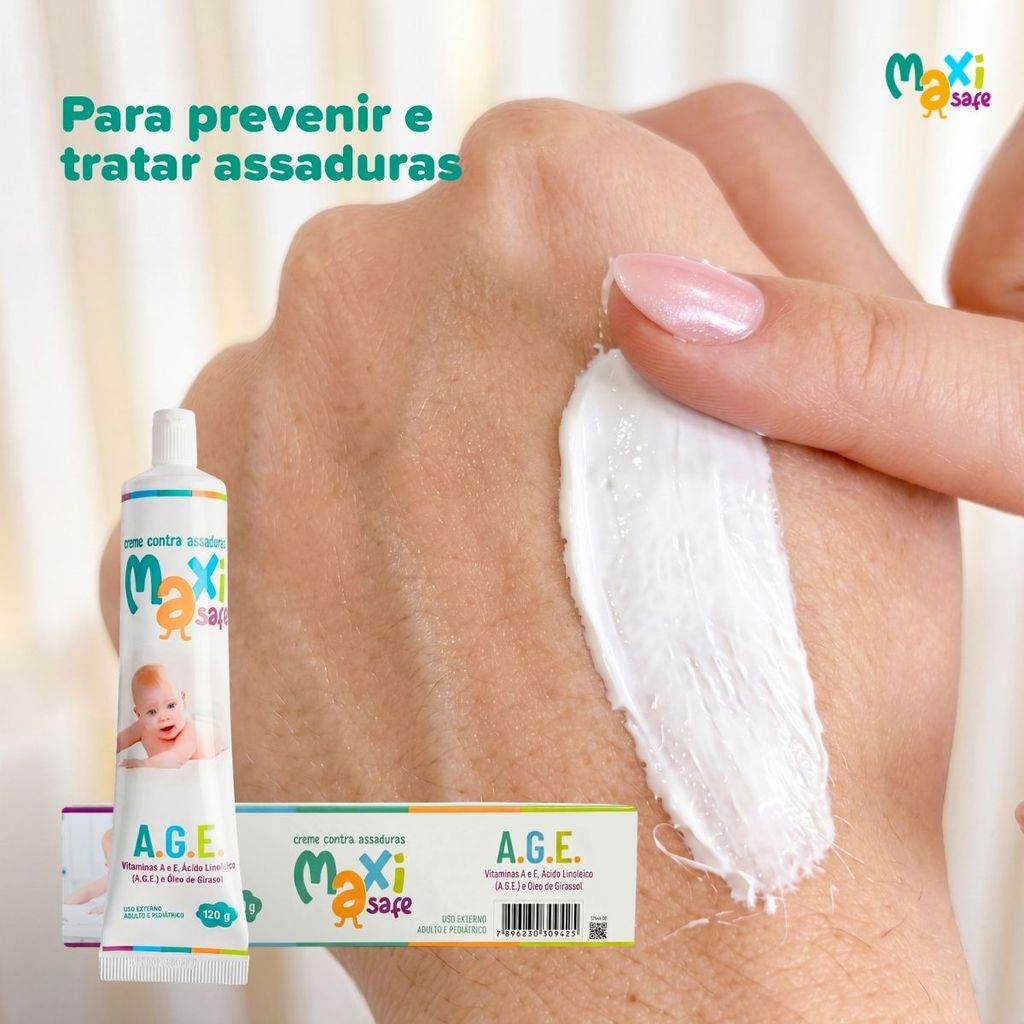 Creme Pomada de Assadura Óleo Girassol A.G.E 45g Maxi Baby · foto 2