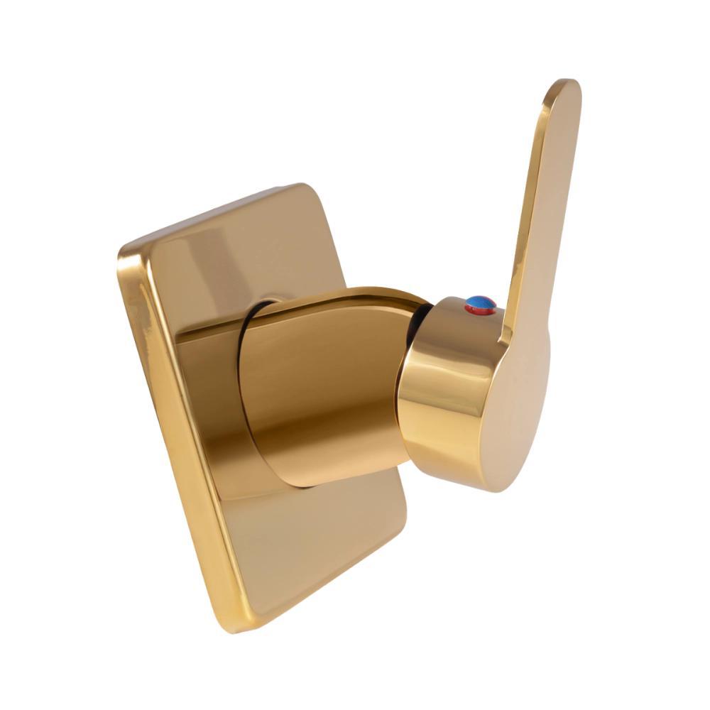 Acabamento de Misturador Monocomando Redondo Guaporé Pingoo - Dourado