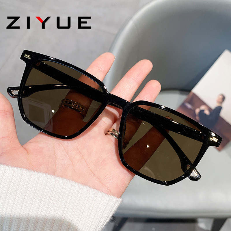 Óculos de Sol Retrô para Homens, Óculos Polarizados de Estilo Urbano Coreano, Óculos de Sol para Dirigir, Óculos de Prot