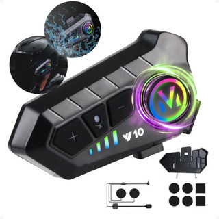 Fone de Ouvido de Capacete Moto Bluetooth Controle De Voz microfone para moto intercomuni…