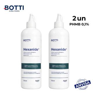 Solução Aquosa PHMB 0,1% Hexanide 350ml 2Un Botti Pharma em Oferta na Shopee