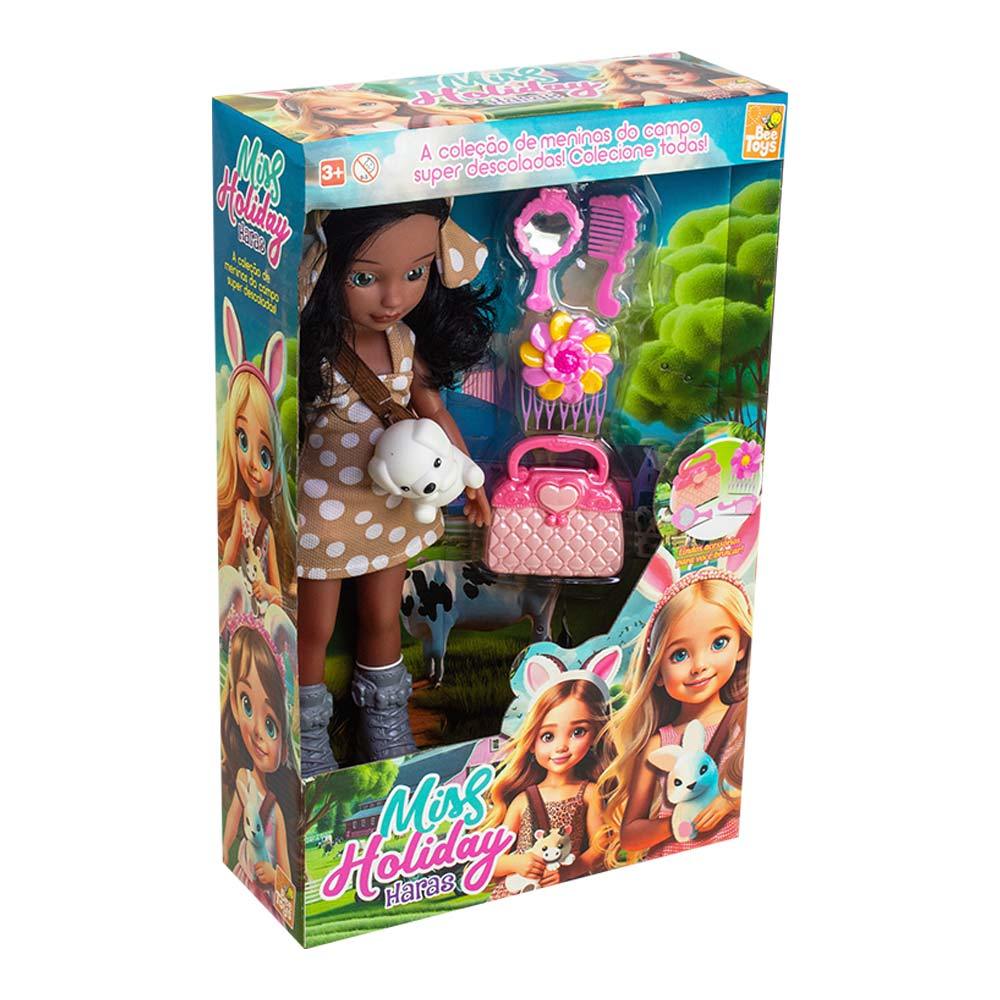 Detalhes do Boneca Miss Holiday Negra BeeToys