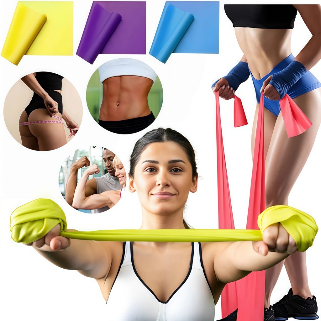 Faixa Elástica Thera Band Fisioterapia Academia Exercícios Funcionais Alongamento Ballet 1,5M