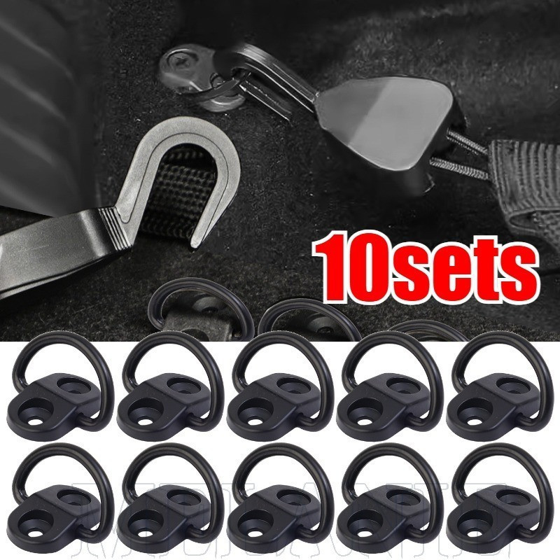 Anel De Montagem Da Base Do Porta-Malas Carro-Ganchos De Fixação De Bolso De Malha Veículo-Durável , Anti-Mudança-Âncora