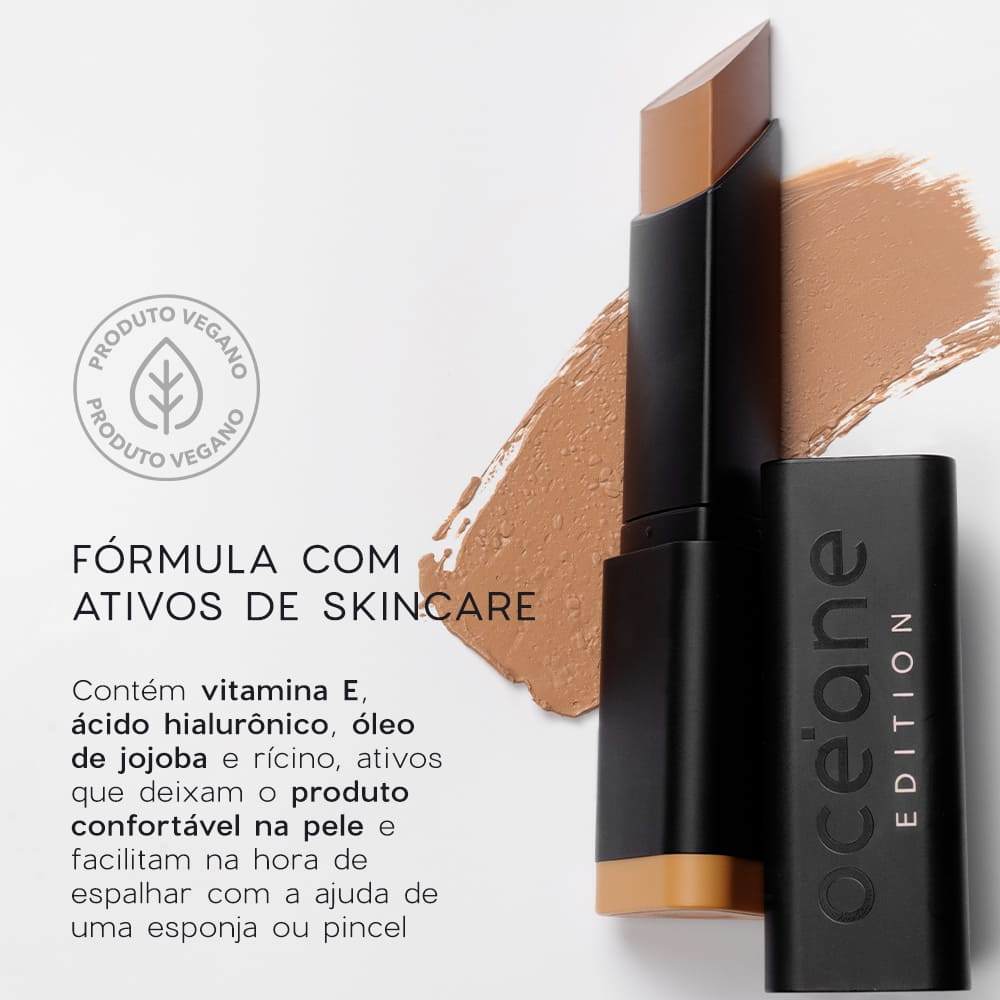 Detalhes do Base em Bastão Média Semi-Matte - Foundation Stick Honey Océane Edition 8g