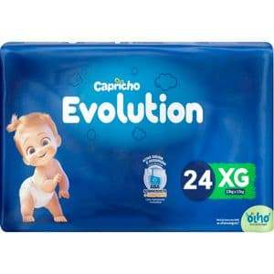 Fralda Descartável Capricho Evolution XG 24 un