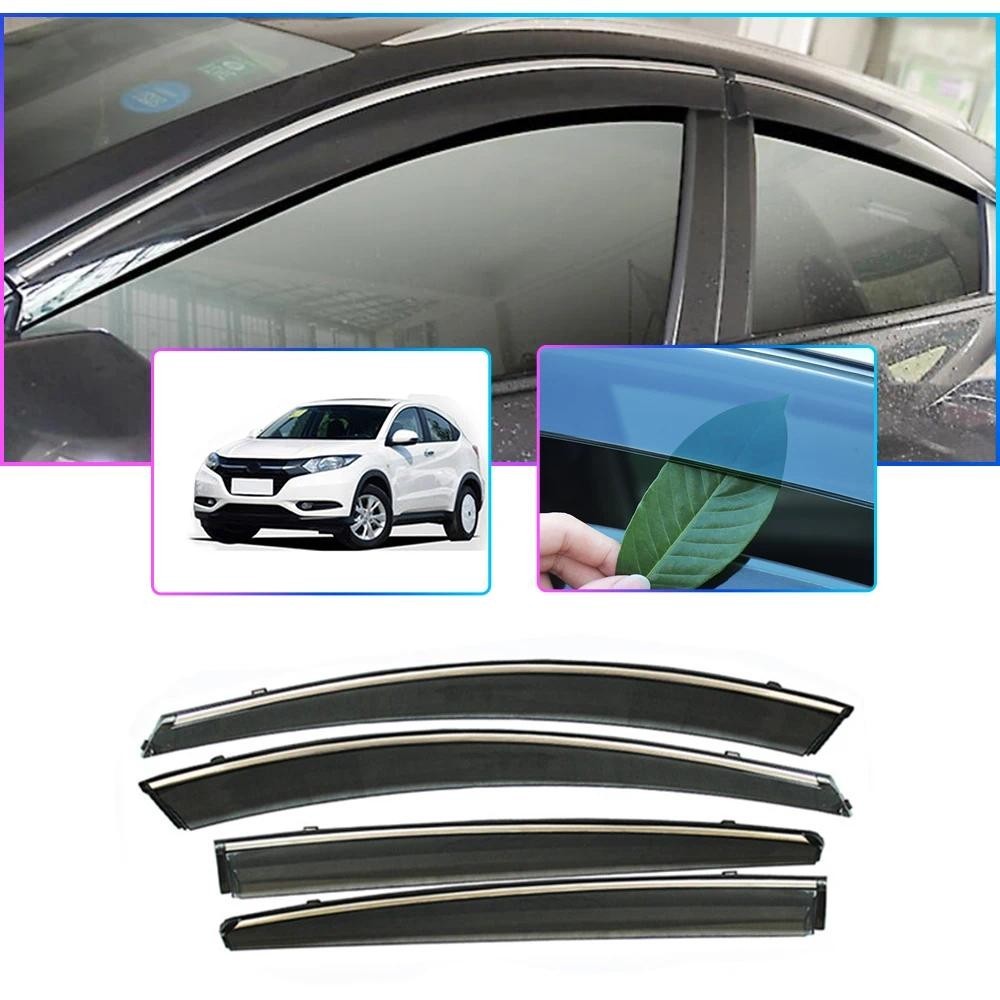 Defletor De Janela Do Carro Para Honda Vezel HRV XRV 2014 2015 2016 2017 2018 Lado Vento Fumaça Sol Chuva Viseira 4 Pçs