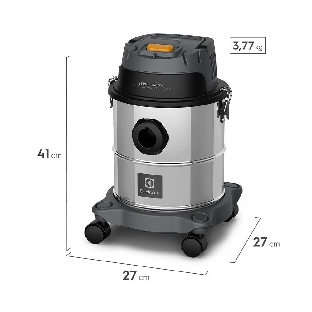 Aspirador de Pó e Água Electrolux 1500W 12L com ThermoControl e Função Sopro Inox (GT12l) · foto 2