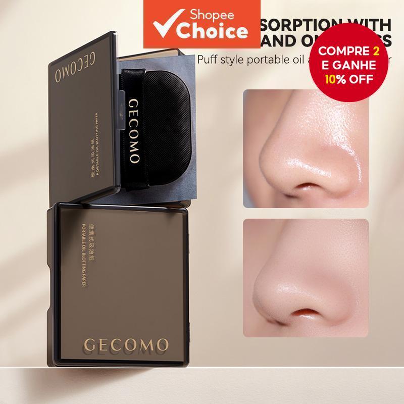 Novas 100 folhas de papel absorvente de óleo para controle de oleosidade e contração dos poros femininos, uma em Oferta na Shopee