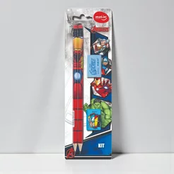 Kit Escolar - Vingadores - Sortido - 4 Itens - Disney Original - 1 unidade - Rizzo