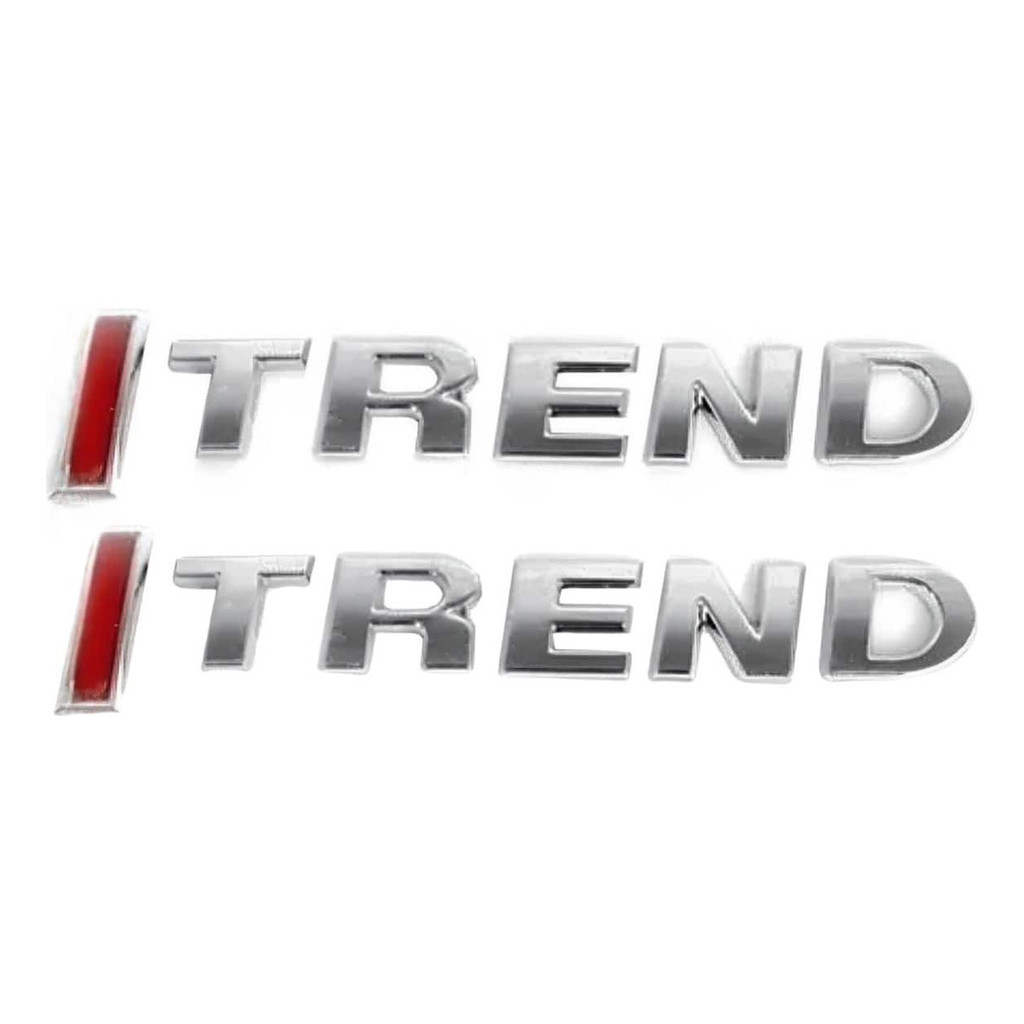 Kit Par De Emblemas Escrita Itrend Para Fox Gol E Voyage I Trend Vw