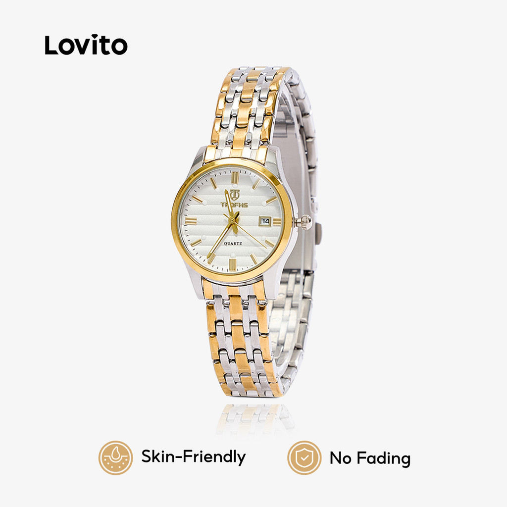 Lovito Relógio Casual de Quartzo com Pulseira de Metal LFA108037 em Oferta na Shopee