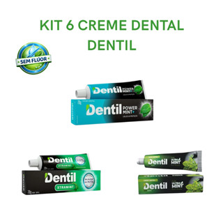 Kit 6 Cremes Dentais Sem Flúor Power Mint Ultra ou XtraMint em Oferta na Shopee
