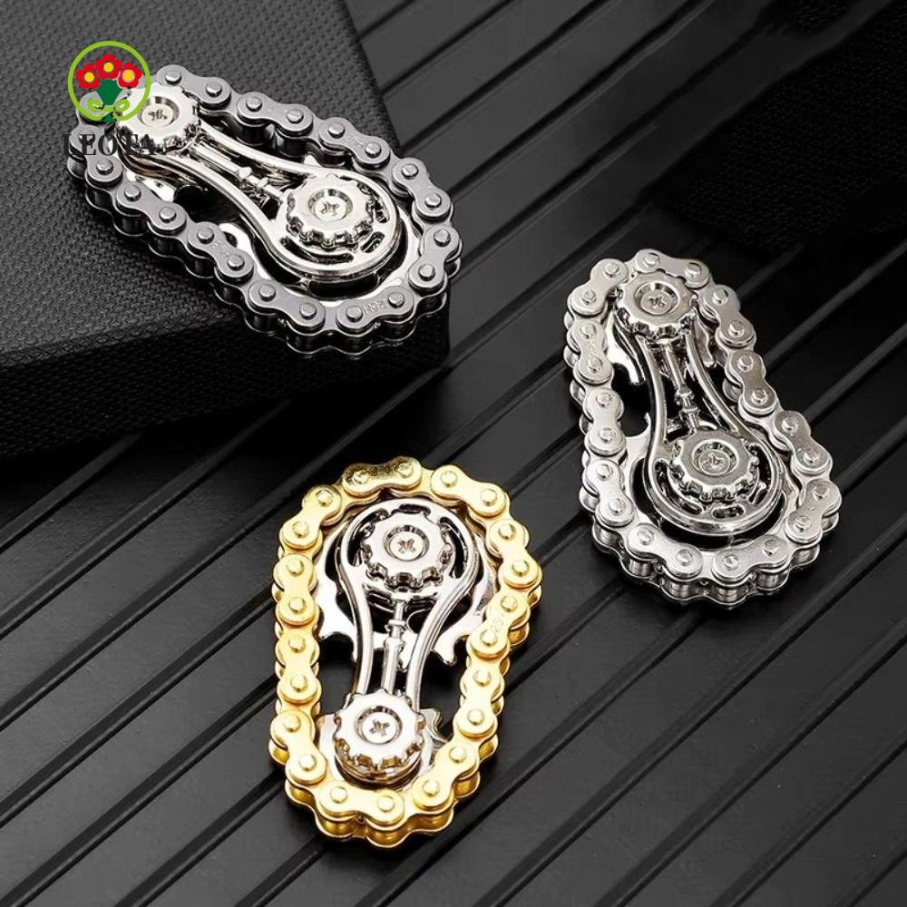 LEOTA Spinner De Correntes De Bicicleta , DIY Metal Volante Fidget , Fingertip Criativo Spinning Top Novidade Roda Engre