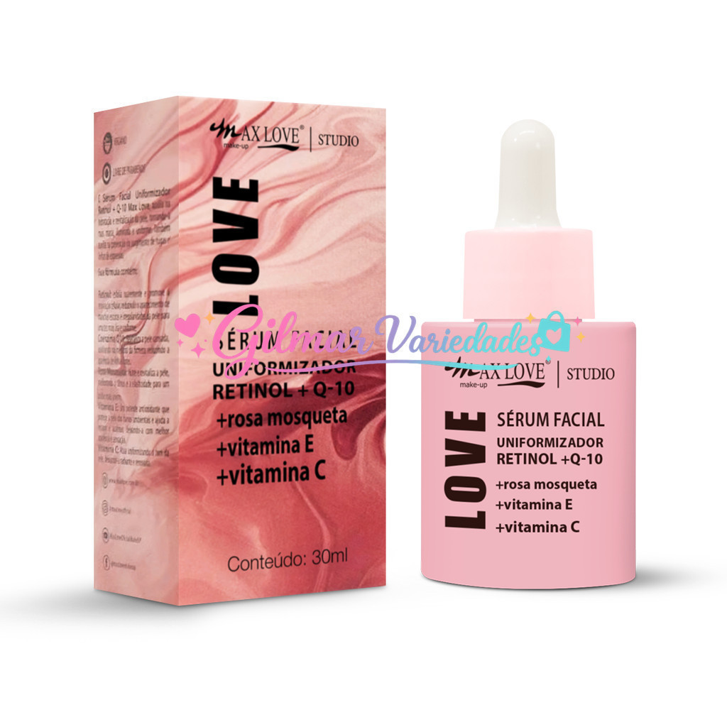(V)✨ Sérum Facial Uniformizador Retinol + Q-10 Max Love – Antissinais, Firmeza e Renovação9R9X