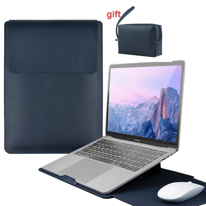 Bolsa De Couro Portátil Ajustável Para Laptop , Notebook Ipad 13/13.3-14/15-16 Polegadas Apple/ASUS/Huawei