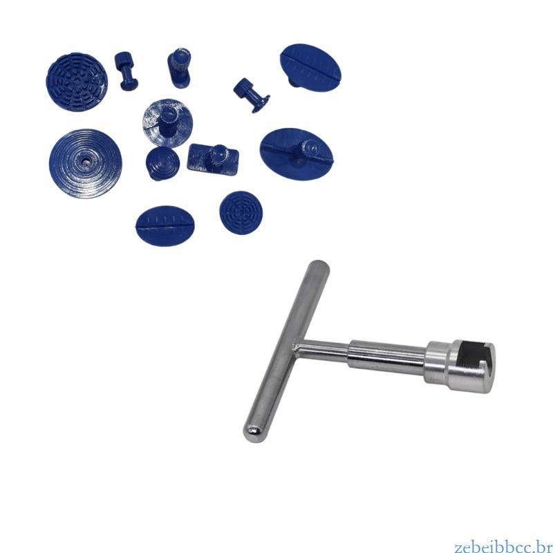 zebeibbcbr Kit Profissional De Reparo De Amassados Automotivos Com Alça Em T E 12 Almofadas Extratoras , Construção De P
