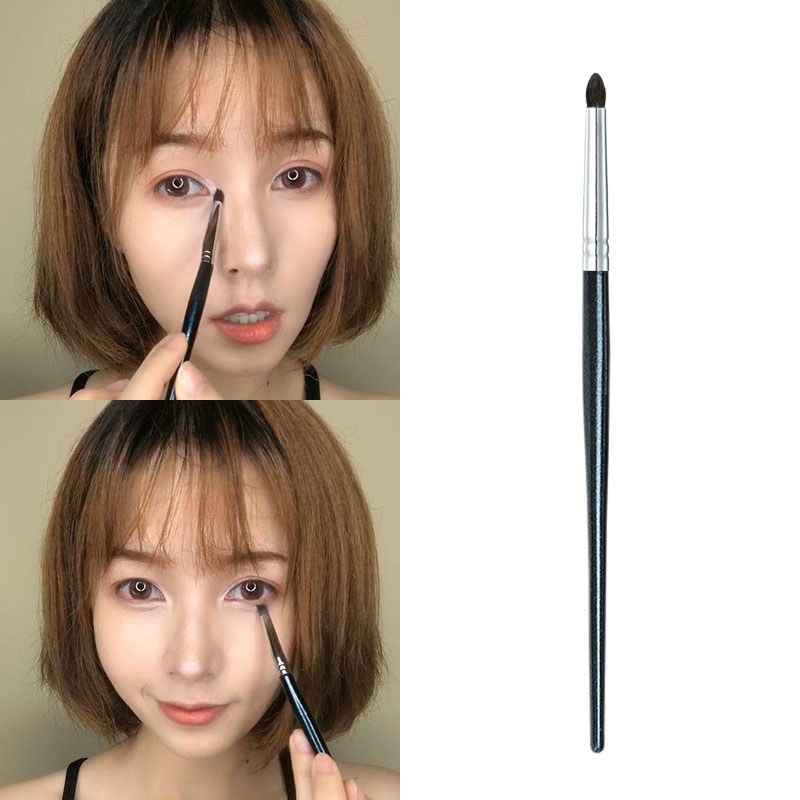 Pincel cônico para sombra, pincel detalhado para olhos, ranhura para brilho dos olhos, pincel Horizontal para cigarra, c